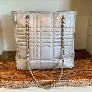 Lucy Pereda silver shoulder purse/bag